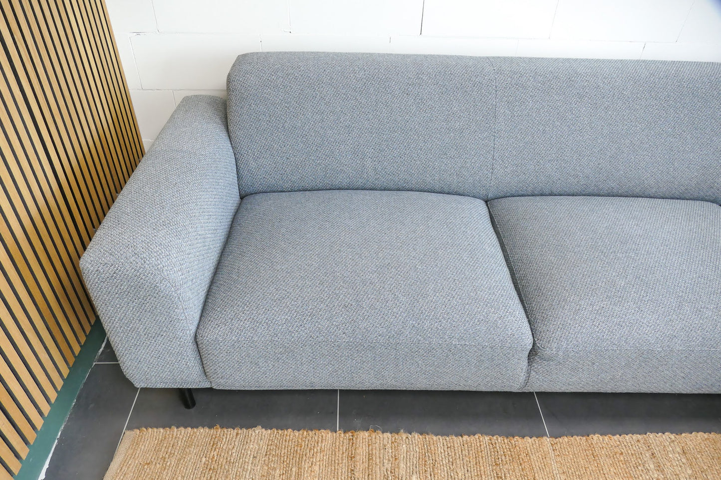 Refurbished Moderne Hoekbank Lichtblauw