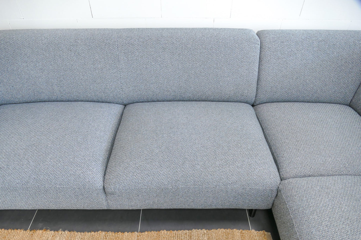 Refurbished Moderne Hoekbank Lichtblauw
