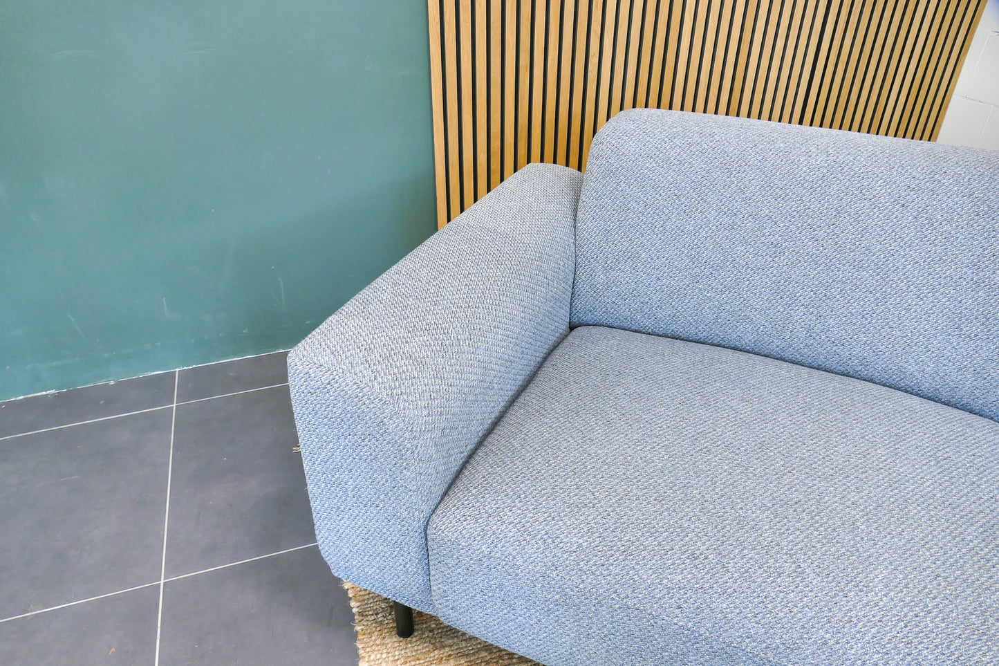 Refurbished Moderne Hoekbank Lichtblauw