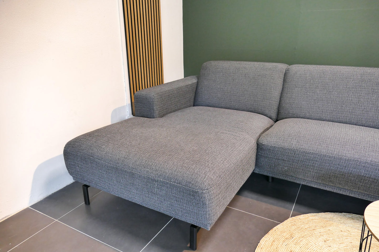 Refurbished Montel Chaise Longue Viano Antraciet