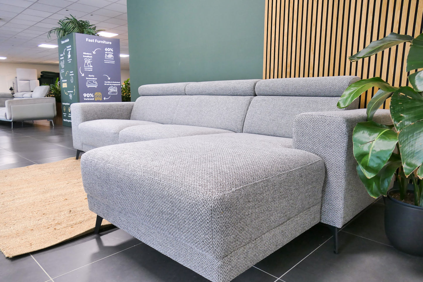 Refurbished Moderne Chaise Longue De Bommel Grijs