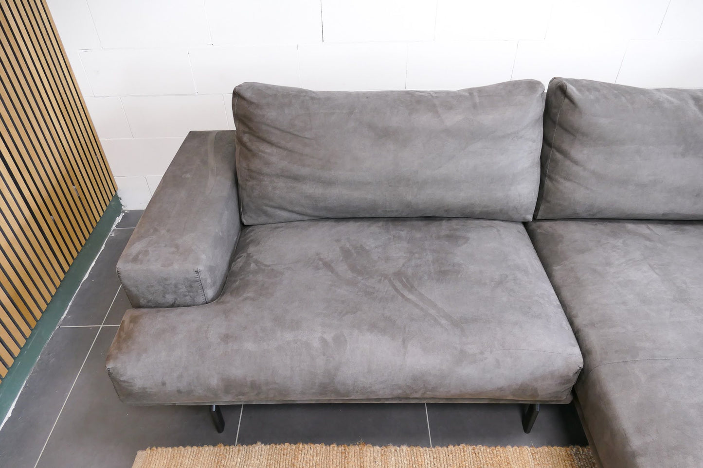 Refurbished Kleine Chaise Longue Antraciet Zitmaxx