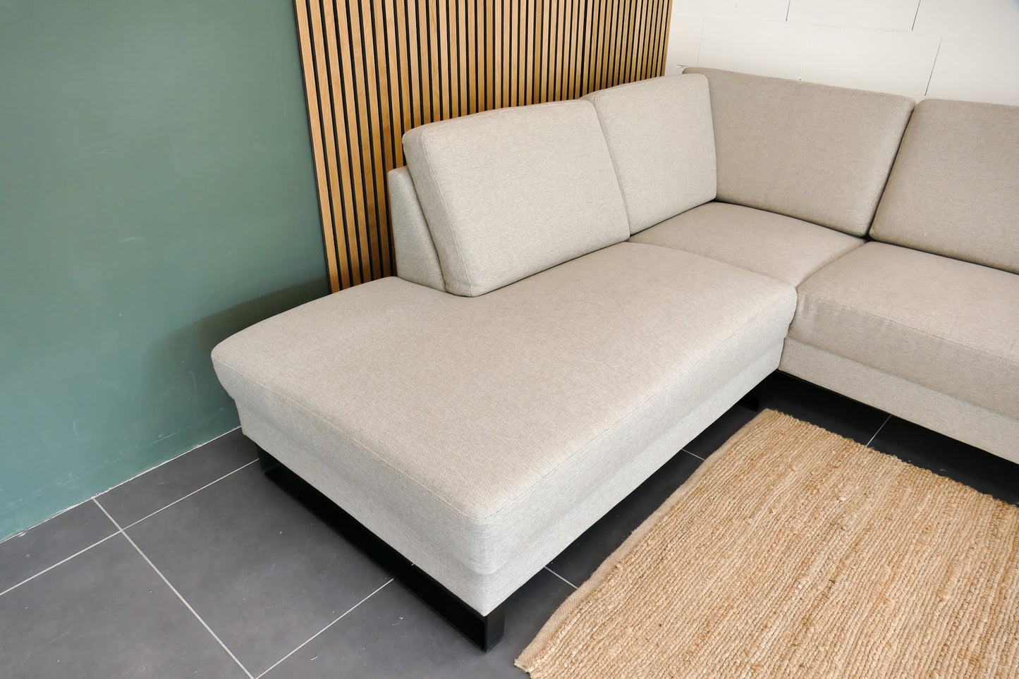 Refurbished Hoekbank Beige industrieel