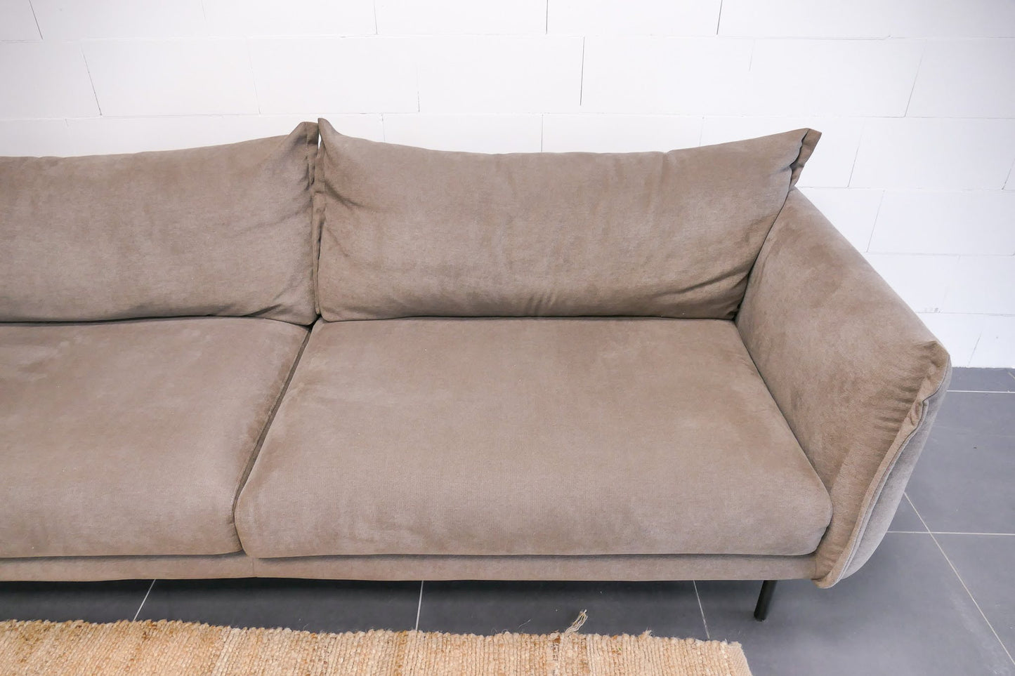 Refurbished Trendhopper 3-Zits Bank Bruin/Taupe