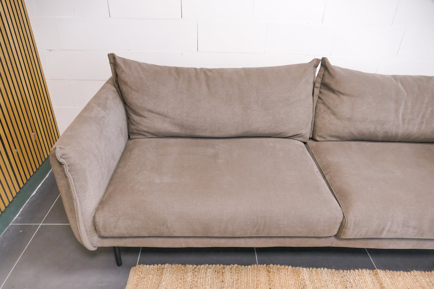 Refurbished Trendhopper 3-Zits Bank Bruin/Taupe