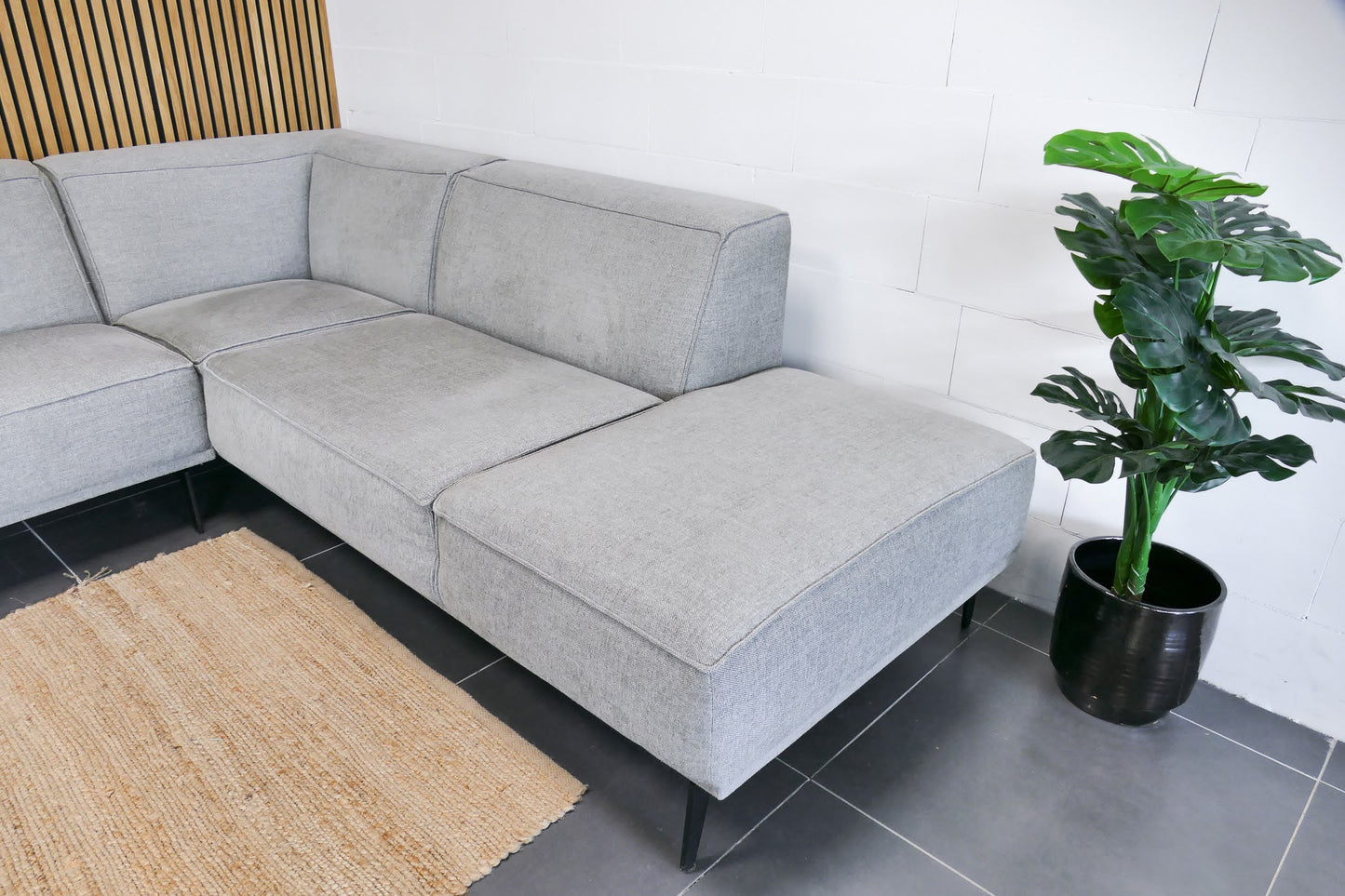 Refurbished Cartel Living Hoekbank Nomad Lichtgrijs