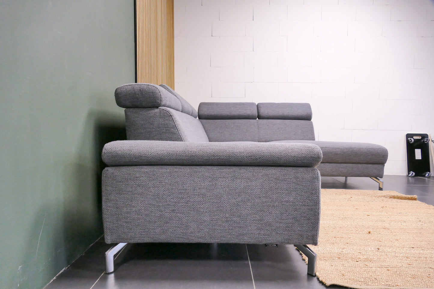 Refurbished Montel Hoekbank Chicago Grijs