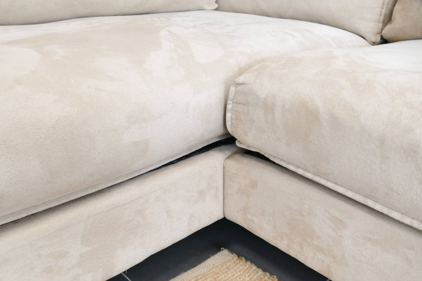 Refurbished Goossens Hoekbank Beige Jonas