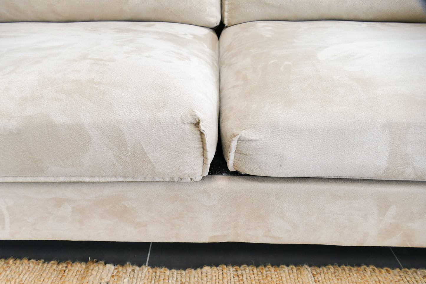 Refurbished Goossens Hoekbank Beige Jonas
