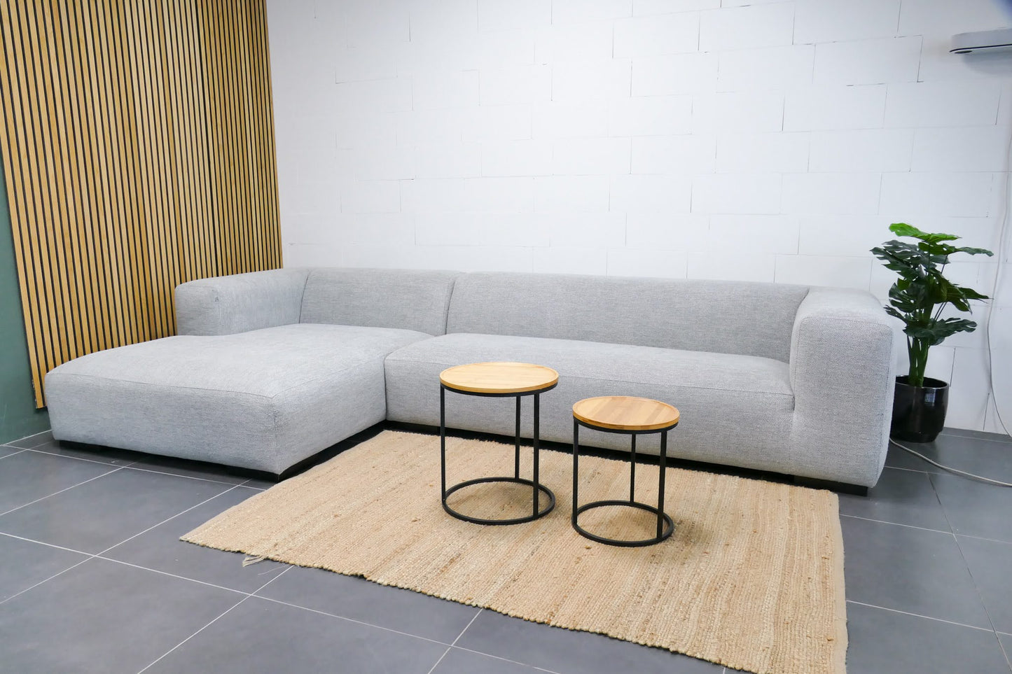 Refurbished Koozo Hoekbank Robin Junior grijs