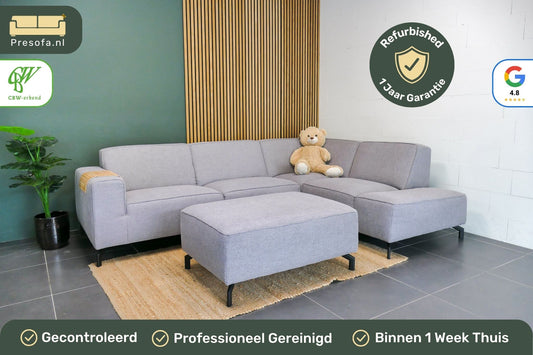 Refurbished Hoekbank Loods 5 Lot + Hocker
