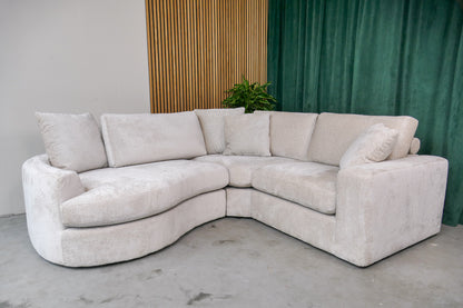 Hoekbank Beige Organisch