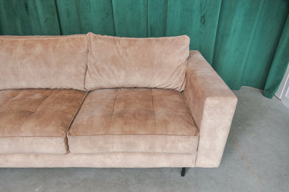 Refurbished Hoekbank Zalmroze Velvet