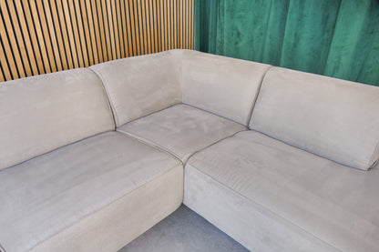 Refurbished Moderne Hoekbank Taupe
