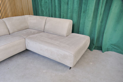 Refurbished Moderne Hoekbank Taupe
