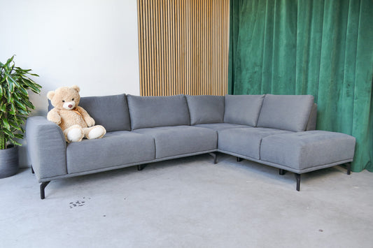 Refurbished Moderne Hoekbank Antraciet