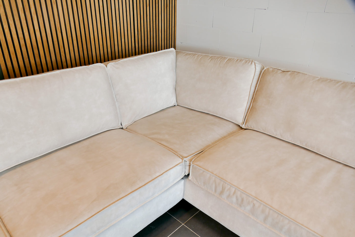 Refurbished Hoekbank Gebroken Wit