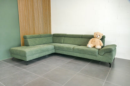 Refurbished Hoekbank Montèl Chicago Leaf Forest Green