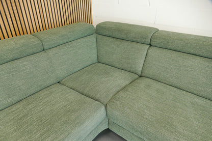 Refurbished Hoekbank Montèl Chicago Leaf Forest Green
