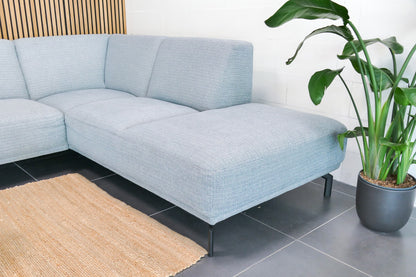 Refurbished Hoekbank Montèl Viano blauw/Groen Gemêleerd