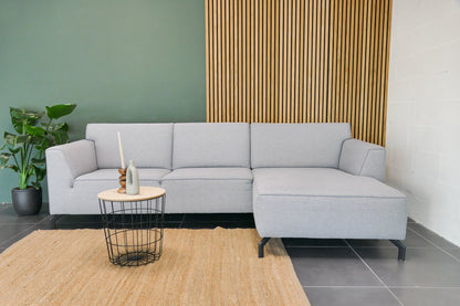 Refurbished Chaise Longue Henders & Hazel Novara Grijs