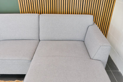 Refurbished Chaise Longue Henders & Hazel Novara Grijs
