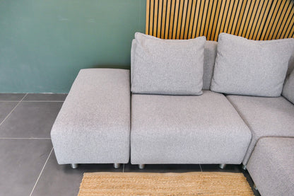 Refurbished Hoekbank Sika Wonen lichtgrijs