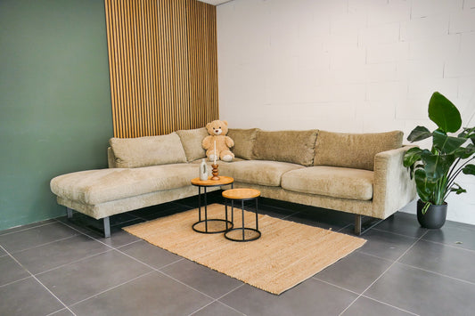 Refurbished Moderne Hoekbank Beige OP10