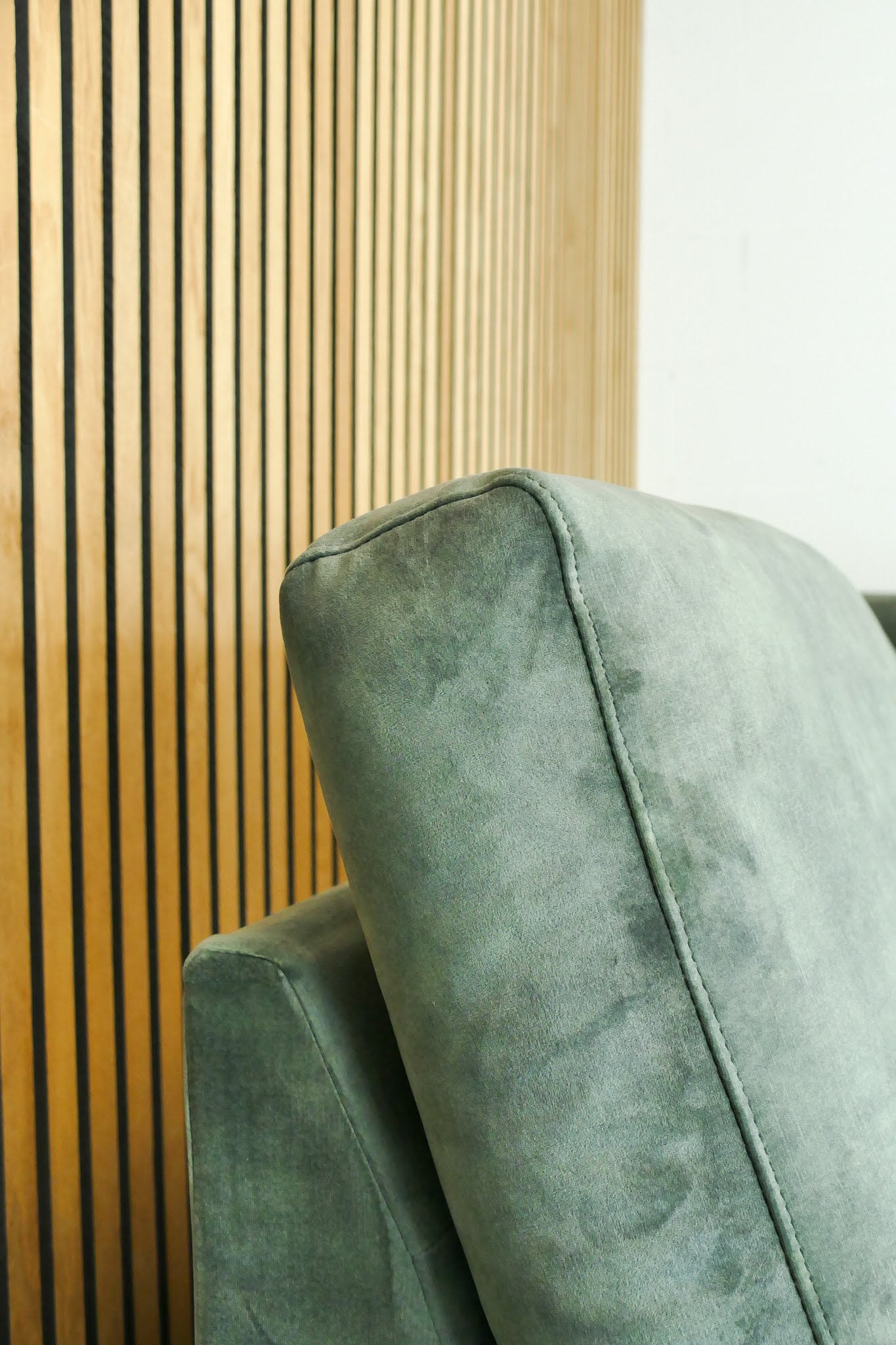Refurbished Moderne hoekbank Velvet Groen