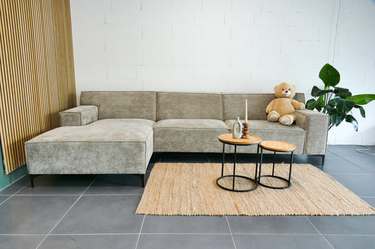 Refurbished Haco Hoekbank Puck Taupe