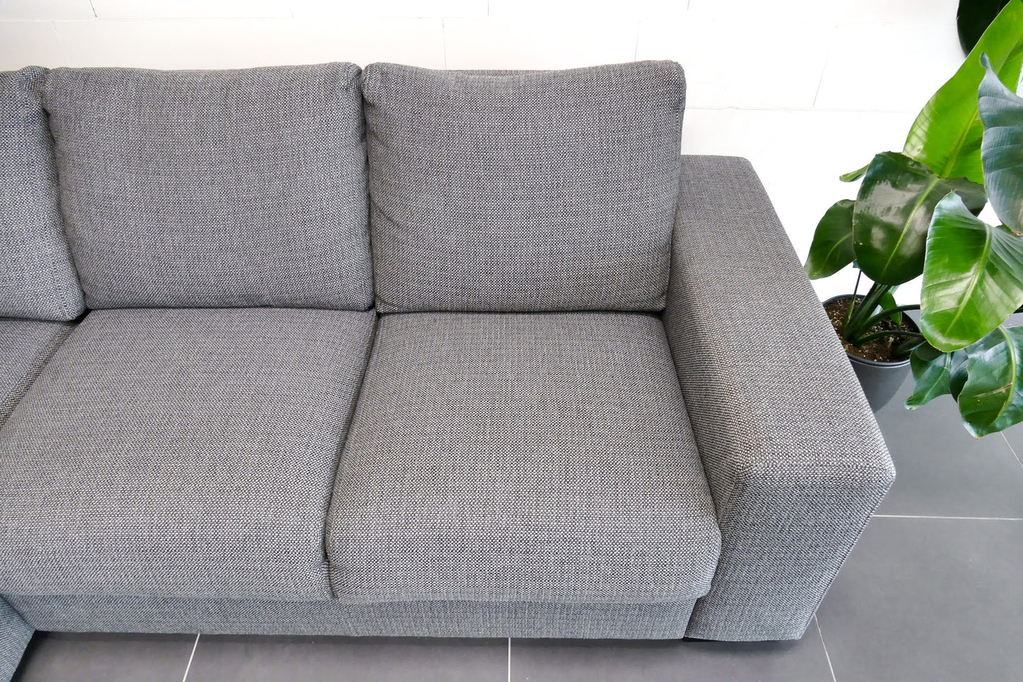 Refurbished Hoekbank Antraciet Pronto Florance