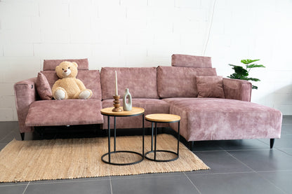 Refurbished Chaise Longue Roze Elektrisch