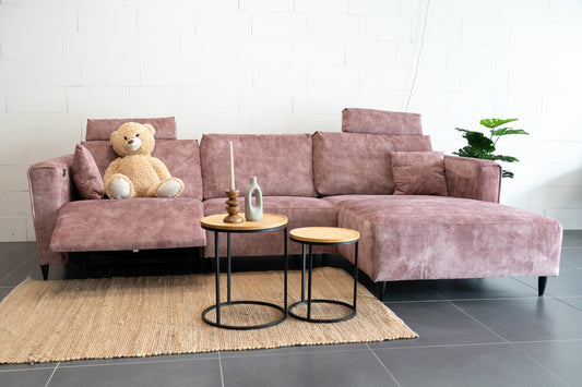 Refurbished Chaise Longue Roze Elektrisch