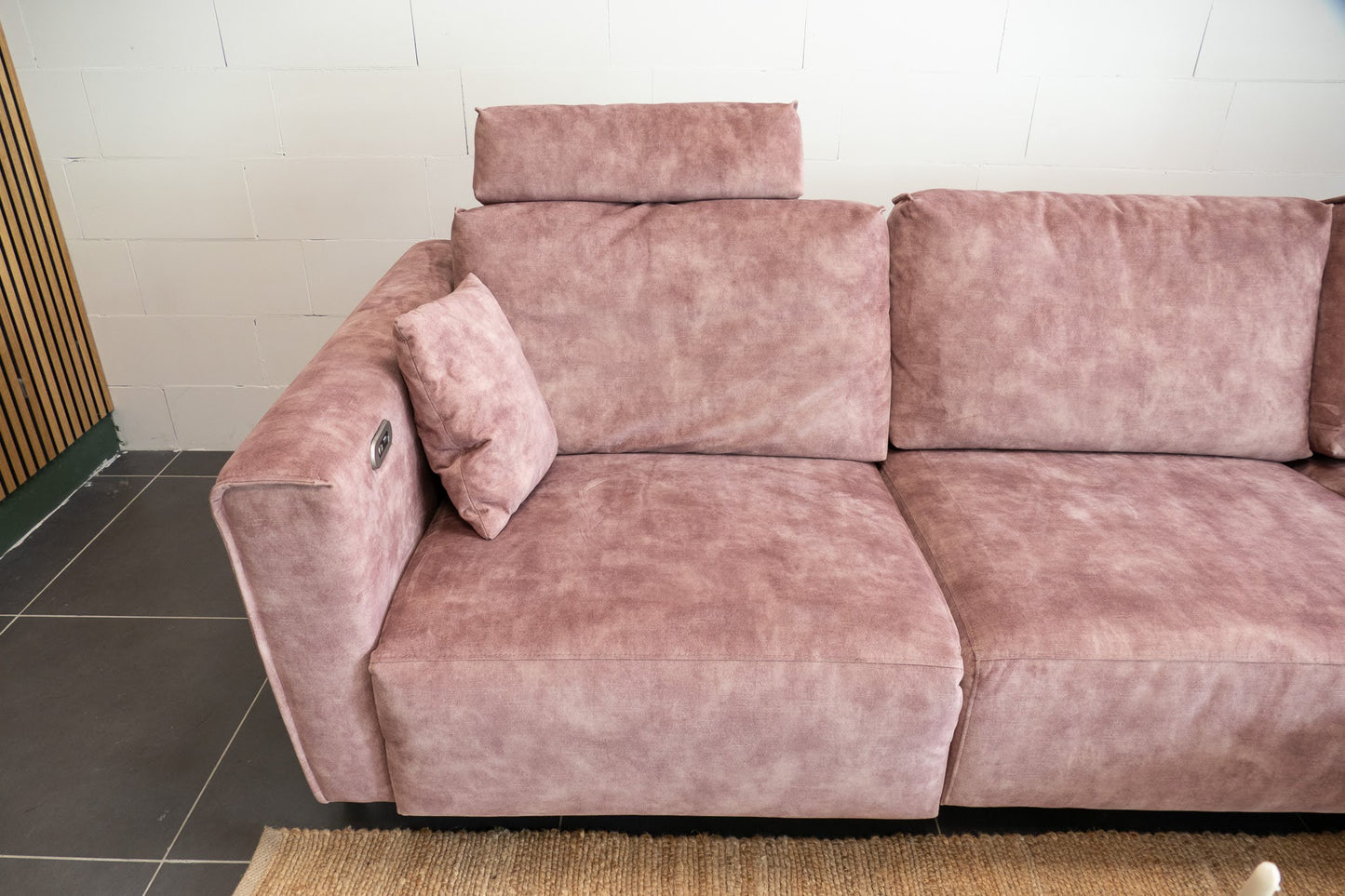 Refurbished Chaise Longue Roze Elektrisch
