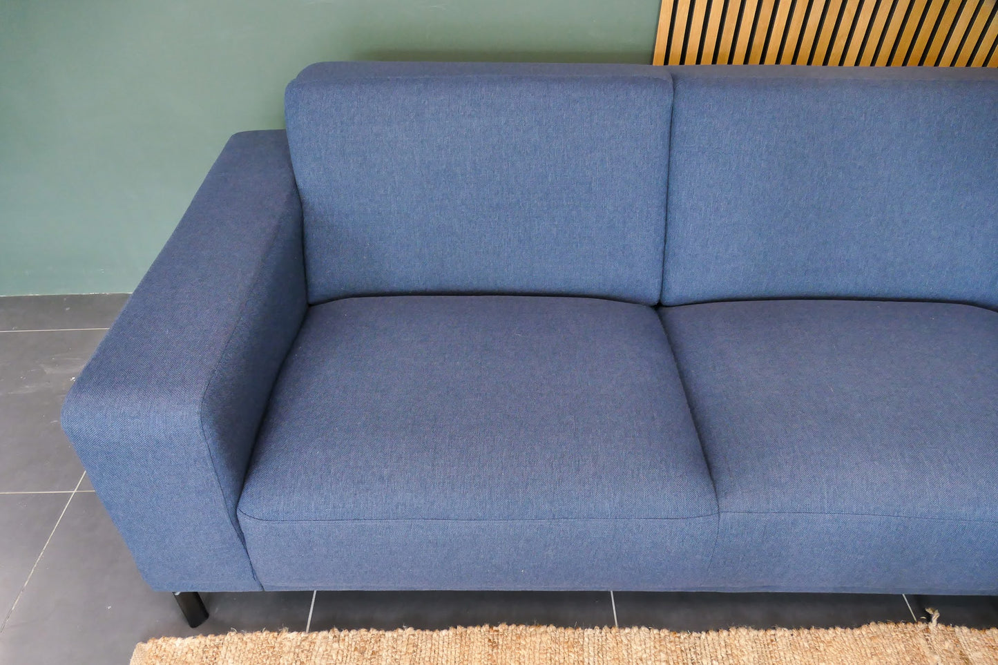 Refurbished Montel Hoekbank Viano Blauw