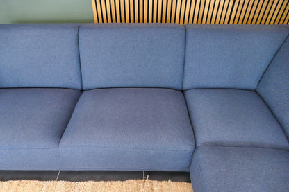 Refurbished Montel Hoekbank Viano Blauw