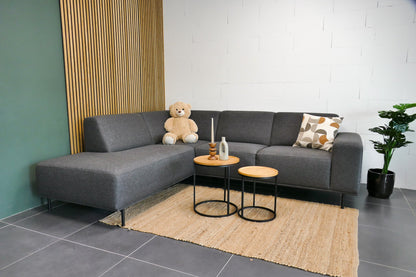 Refurbished Moderne Hoekbank Antraciet Pronto