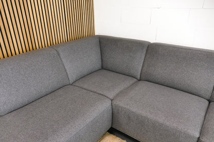 Refurbished Moderne Hoekbank Antraciet Pronto