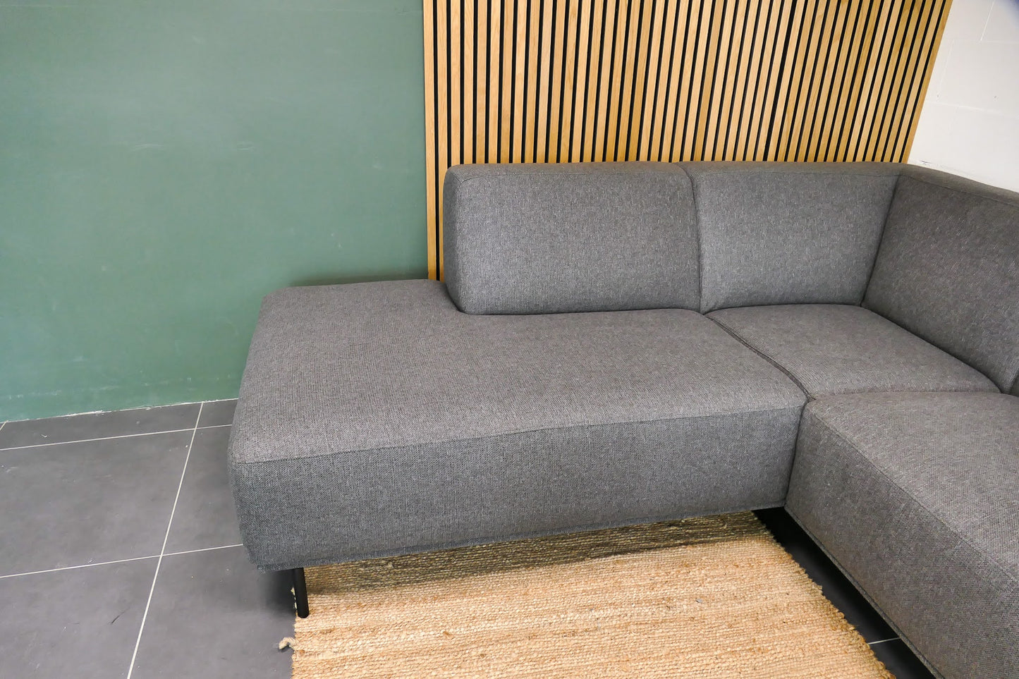 Refurbished Moderne Hoekbank Antraciet Pronto