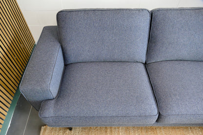 Refurbished Montel Brooke Chaise Longue grijs / blauw