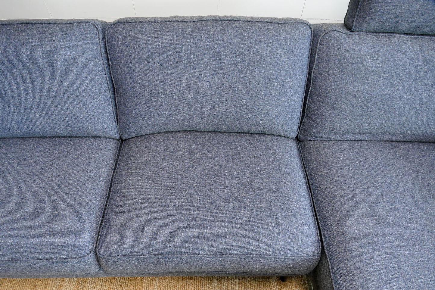 Refurbished Montel Brooke Chaise Longue grijs / blauw