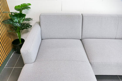 Refurbished Goossens Dallas lichtgrijs Kleine Chaise longue