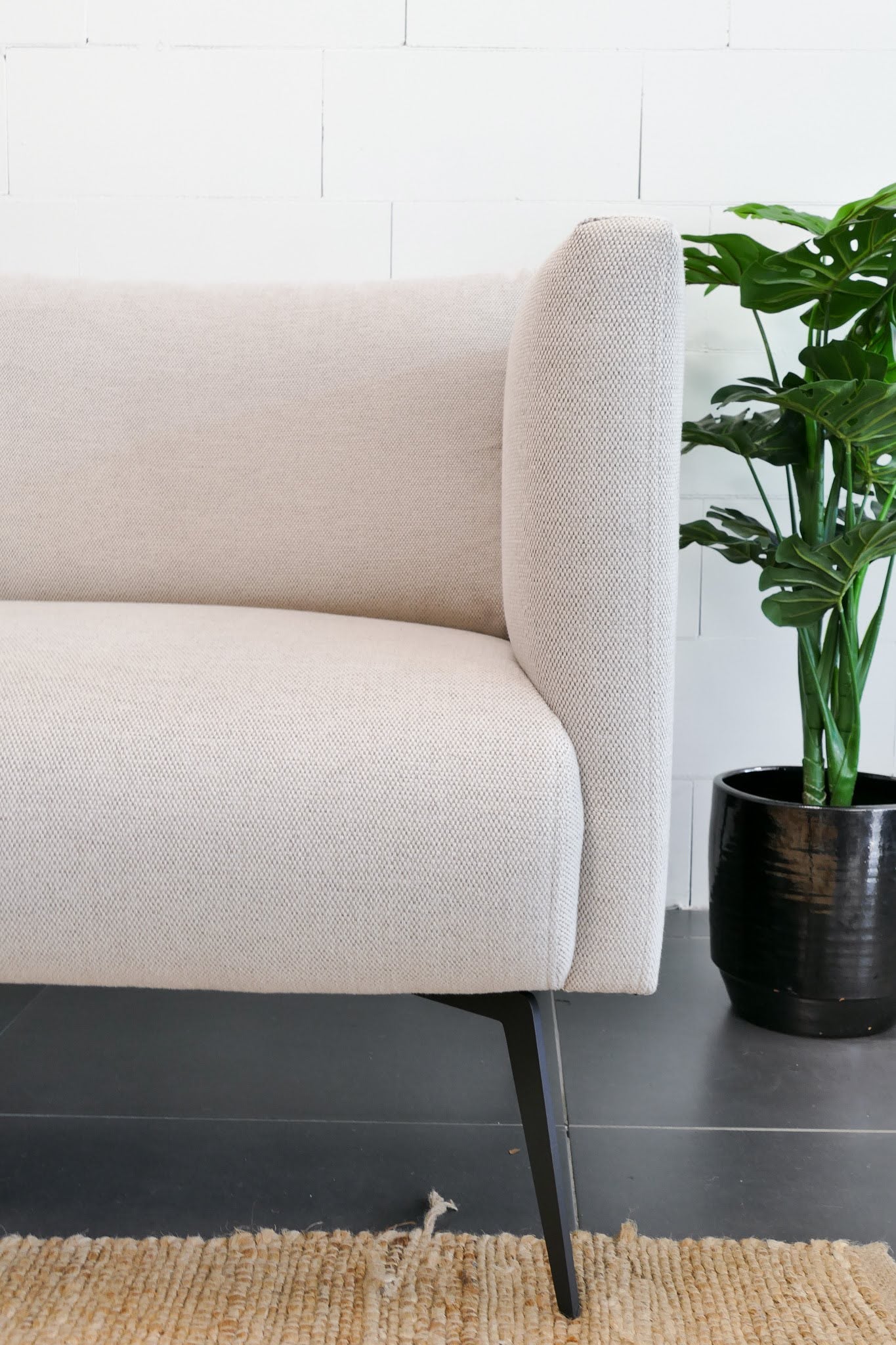 Refurbished Chaise Longue Beige Lund