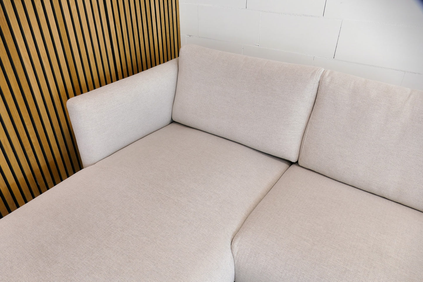 Refurbished Chaise Longue Beige Lund