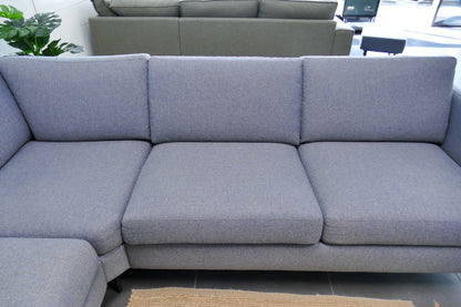 Refurbished Moderne Hoekbank Lichtblauw