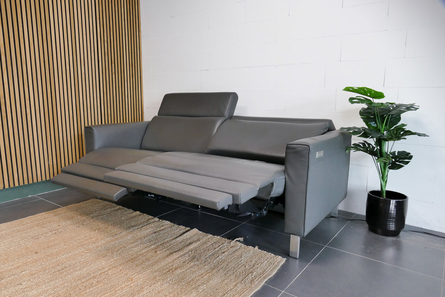 Refurbished Lederen 3-zits Lederland Elektrisch verstelbaar