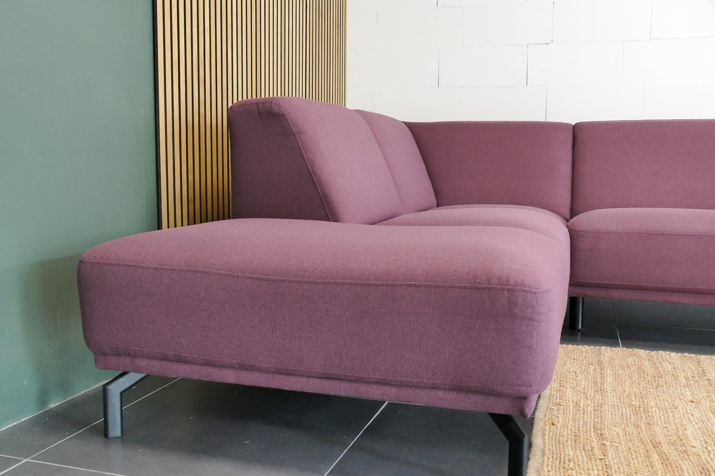Refurbished Montel Hoekbank Viano Paars/druif