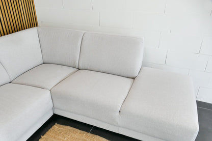 Refurbished Moderne Hoekbank Beige