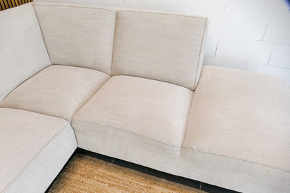 Refurbished Hoekbank Georgia Beige