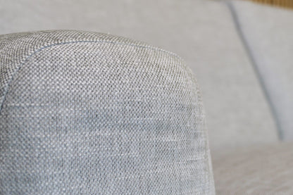 Refurbished Montel Hoekbank Marvel zilver grijs